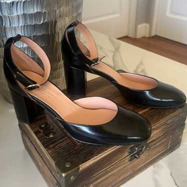 J.Crew Maisie Ankle-Strap Heels in Leather