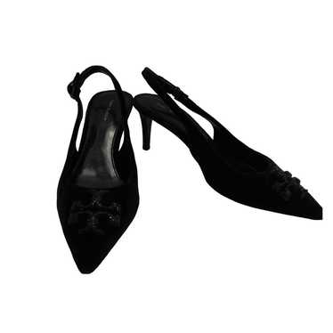 Tory Burch Women's Black Eleanor Velvet Slingback… - image 1