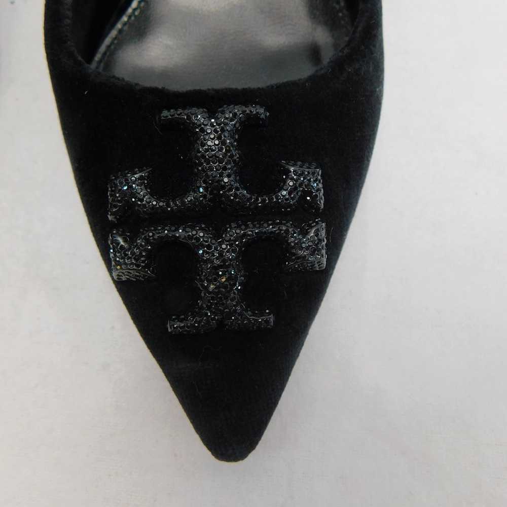 Tory Burch Women's Black Eleanor Velvet Slingback… - image 3