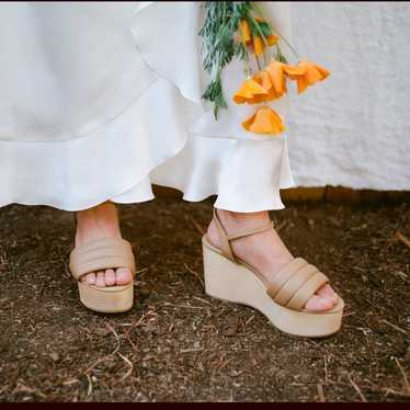 BEATRICE VALENZUELA Wedge (sand color) - image 1