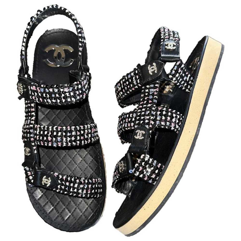 Chanel Dad Sandals tweed sandal - image 1