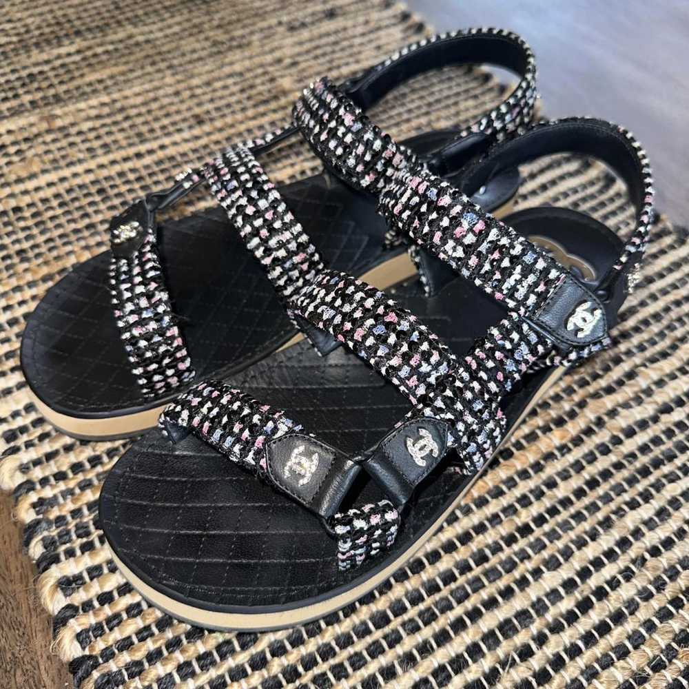 Chanel Dad Sandals tweed sandal - image 2