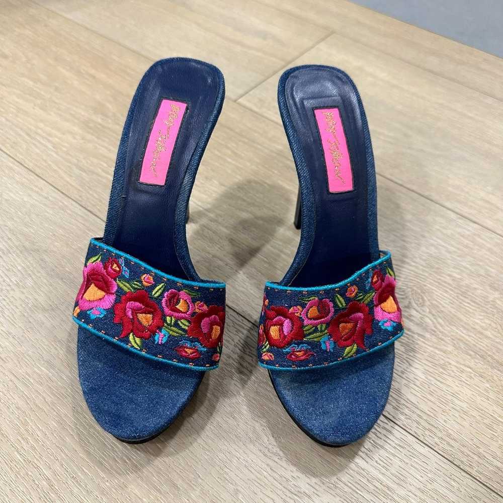 Betsy Johnson Denim mules - image 4