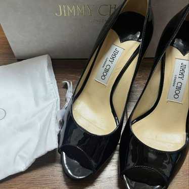 Brand New Jimmy Choo Pumps Patent Enamel Black Ki… - image 1