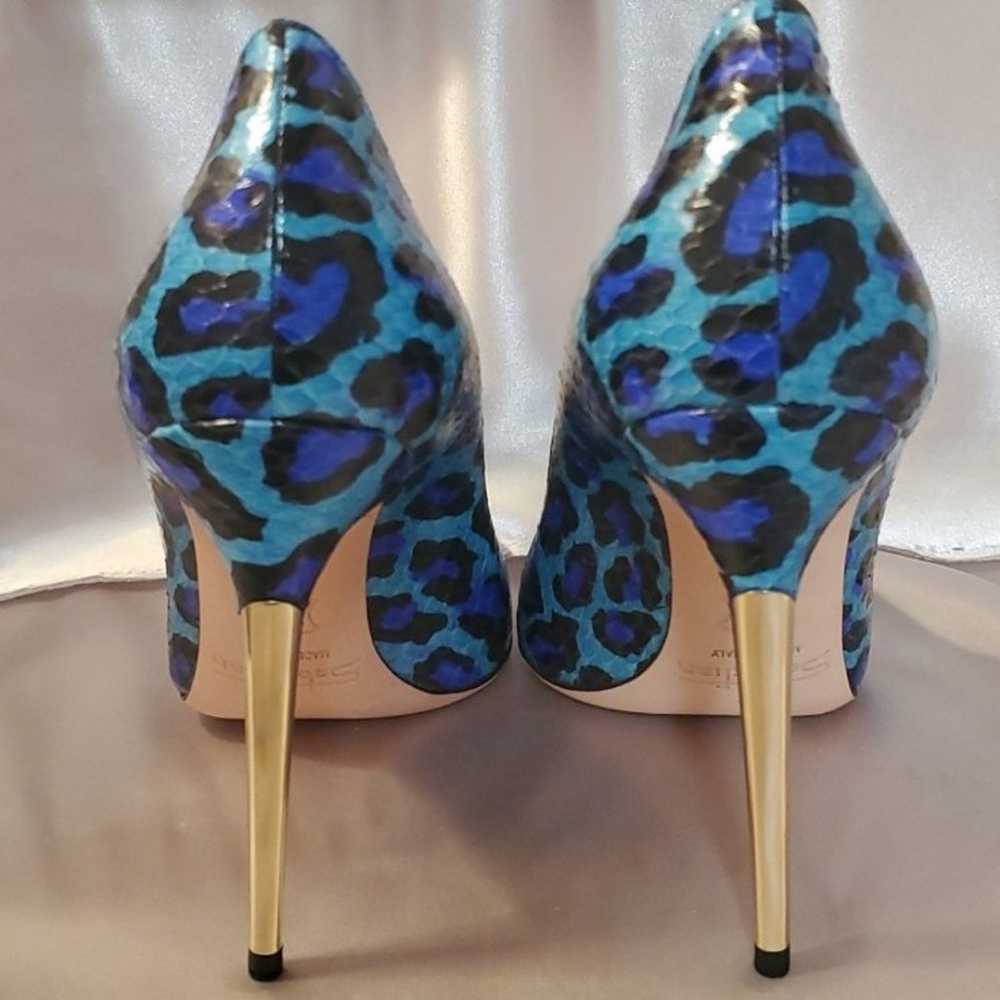 Rare Sebastián Milano Leopardo Turchese Blue Snak… - image 4