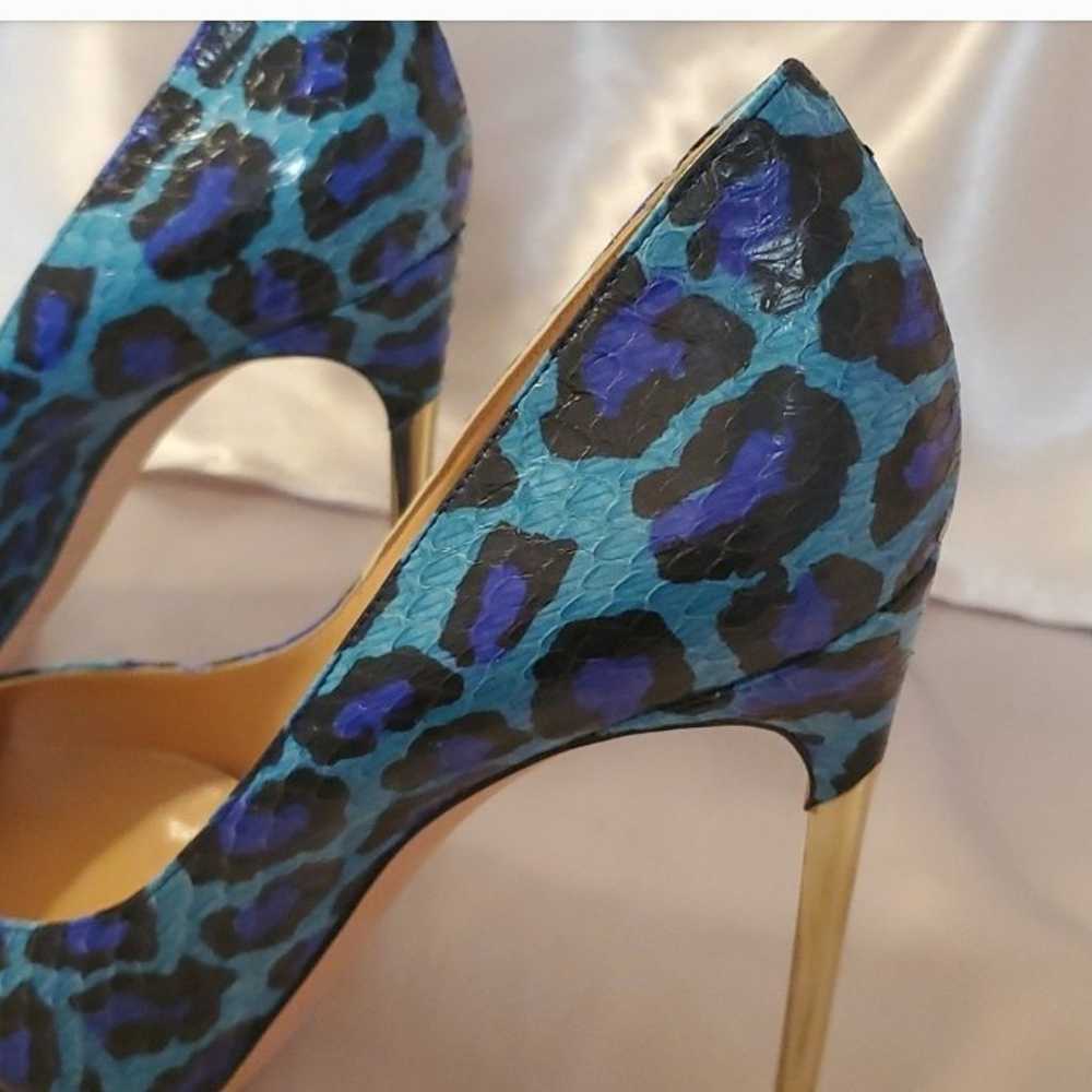 Rare Sebastián Milano Leopardo Turchese Blue Snak… - image 8