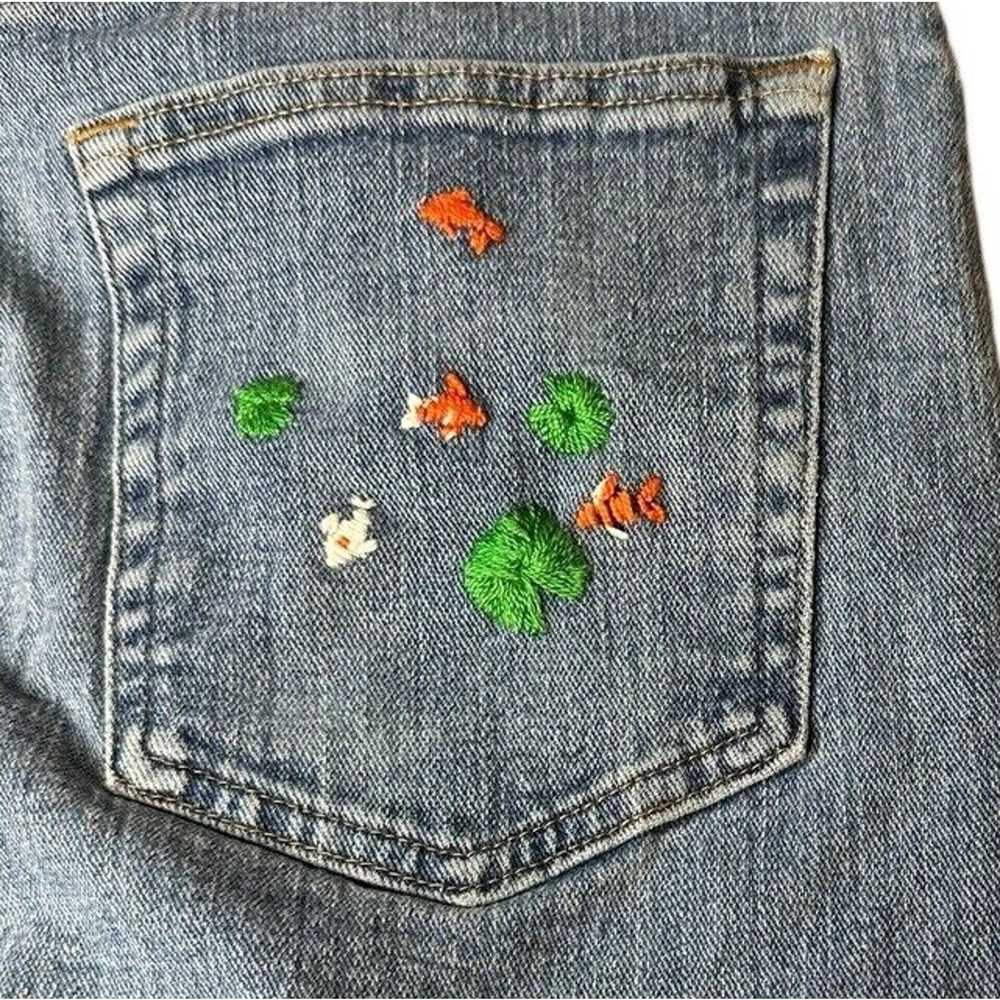 Wrangler Wrangler Embroidered Sun Fish Flowers Re… - image 9