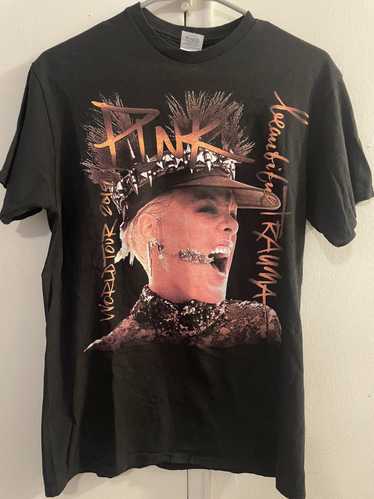 Pink Pink - Beautiful Trauma - tour tee medium