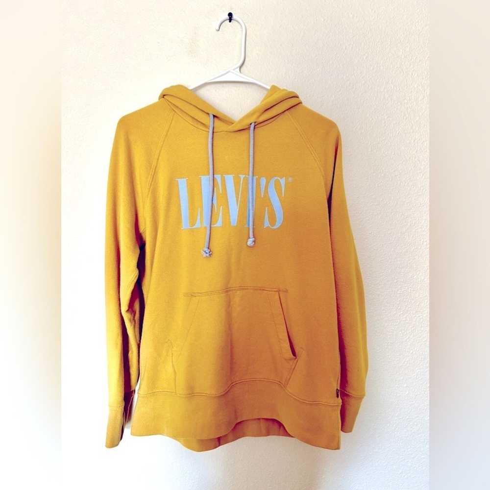 Levi's Levi Women XS Yellow Blue Hoodie Sweatshir… - image 1