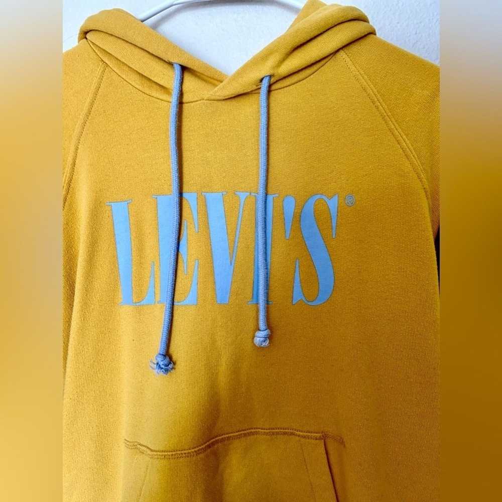 Levi's Levi Women XS Yellow Blue Hoodie Sweatshir… - image 2