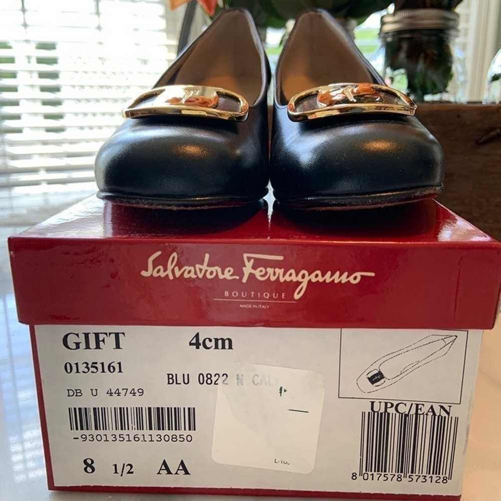 Salvatore Ferragamo Navy Pumps 8.5AA - image 3