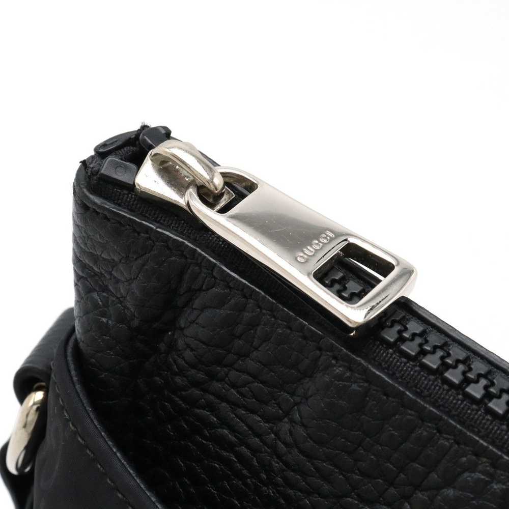 Gucci Gucci Gucci GG Nylon Leather Shoulder Bag P… - image 5