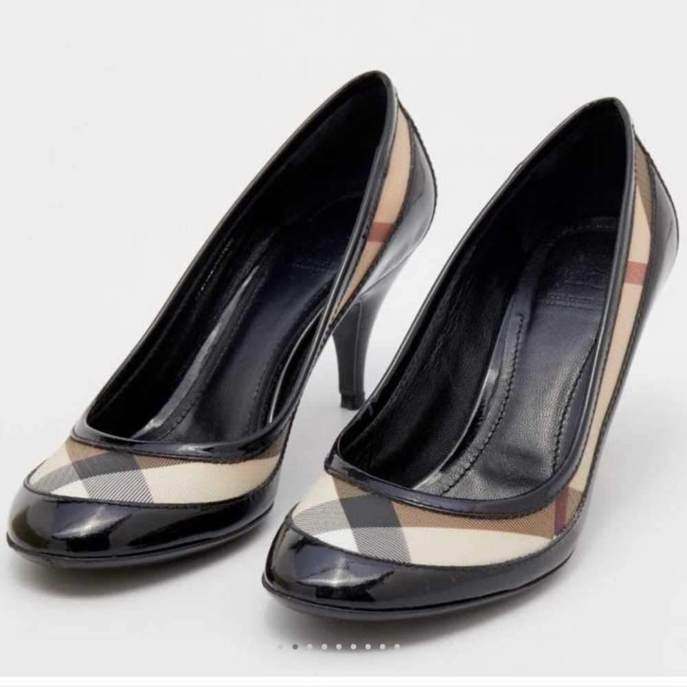 Burberry Black/Beige Patent Leather And Nova Chec… - image 3