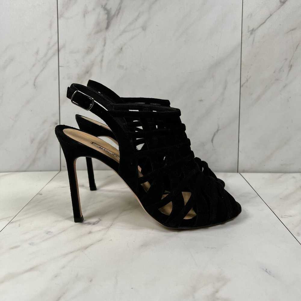 Manolo Blahnik Dance Womens Size 7 B [EU 37] Blac… - image 3