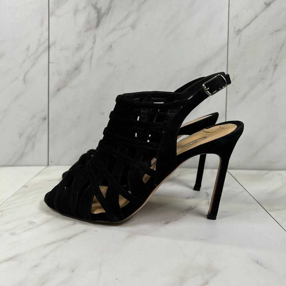 Manolo Blahnik Dance Womens Size 7 B [EU 37] Blac… - image 5