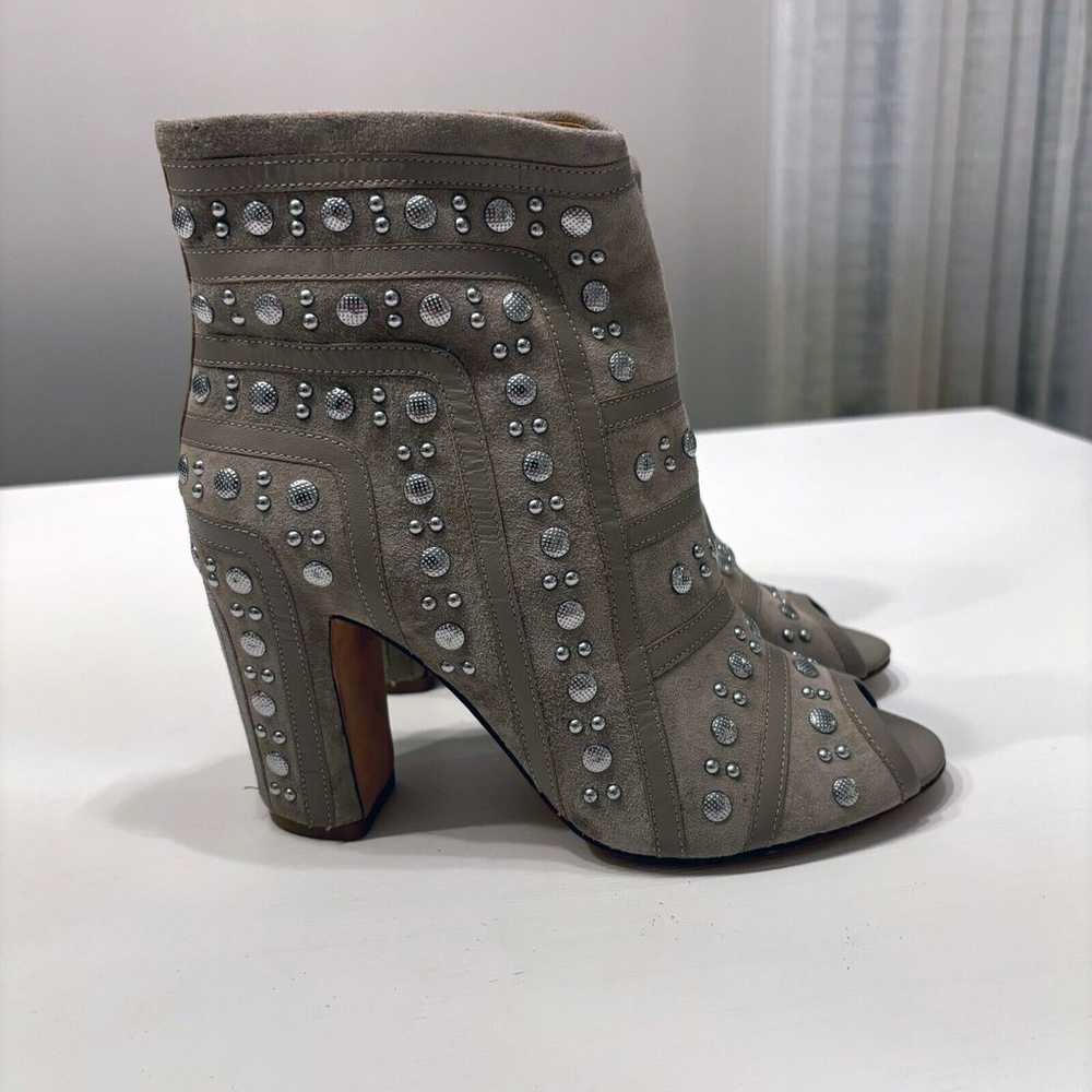 Rebecca Minkoff Mila Runway Gray Leather Studded … - image 1