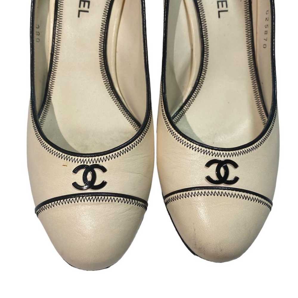 【Excellent Condition】CHANEL Coco Mark Pumps Size … - image 5