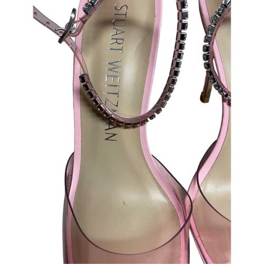 Stuart Weitzman Glam 100 Strap Pump Light Pink Co… - image 4