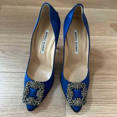 Manolo Blahnik high heels blue