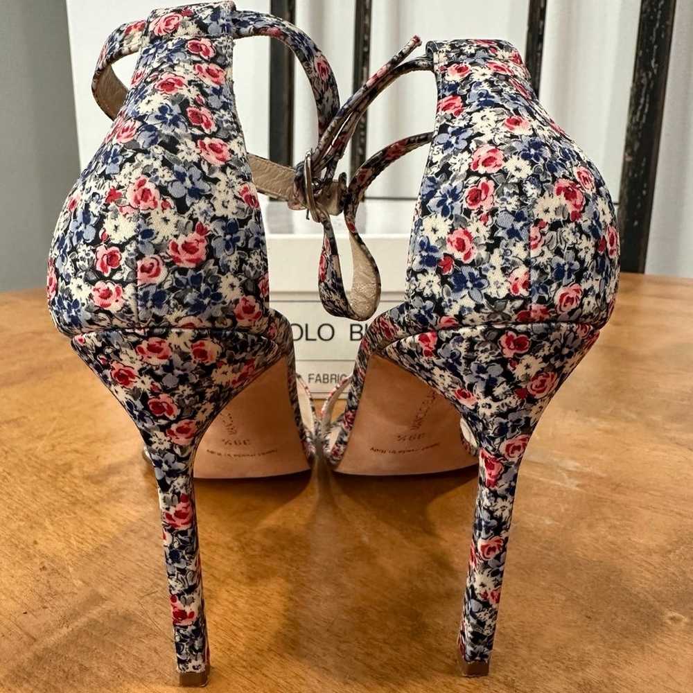 Manolo Blahnik Choas floral heels - image 2