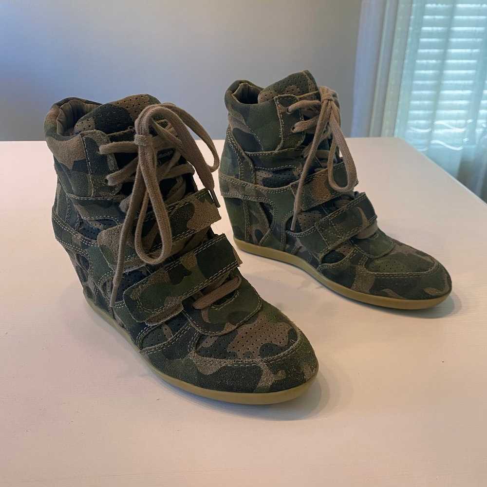 Ash Bea Army Green Olive Camoflage Camo Platform … - image 1