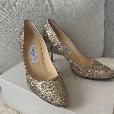 Brand new, JIMMY CHOO Glitter Pumps.