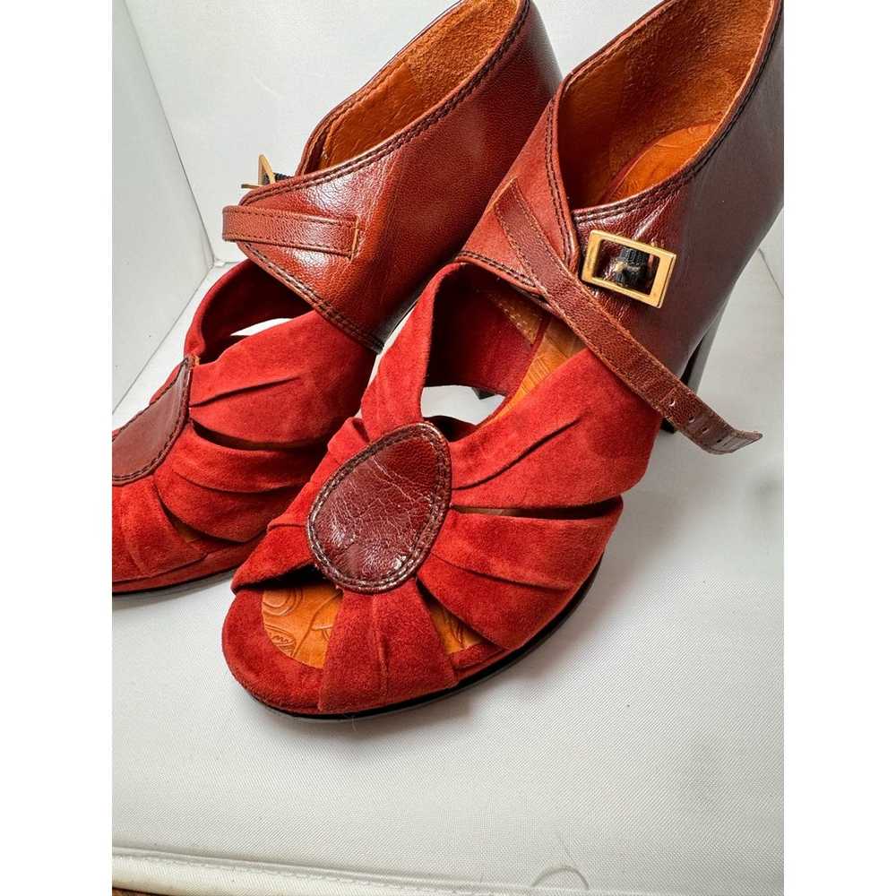 CHIE MIHARA Mixed Leather Mary Jane Pumps size 38… - image 11