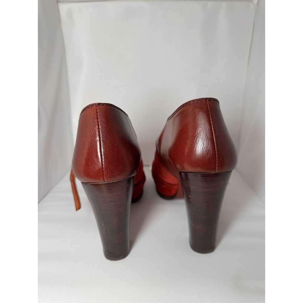 CHIE MIHARA Mixed Leather Mary Jane Pumps size 38… - image 3