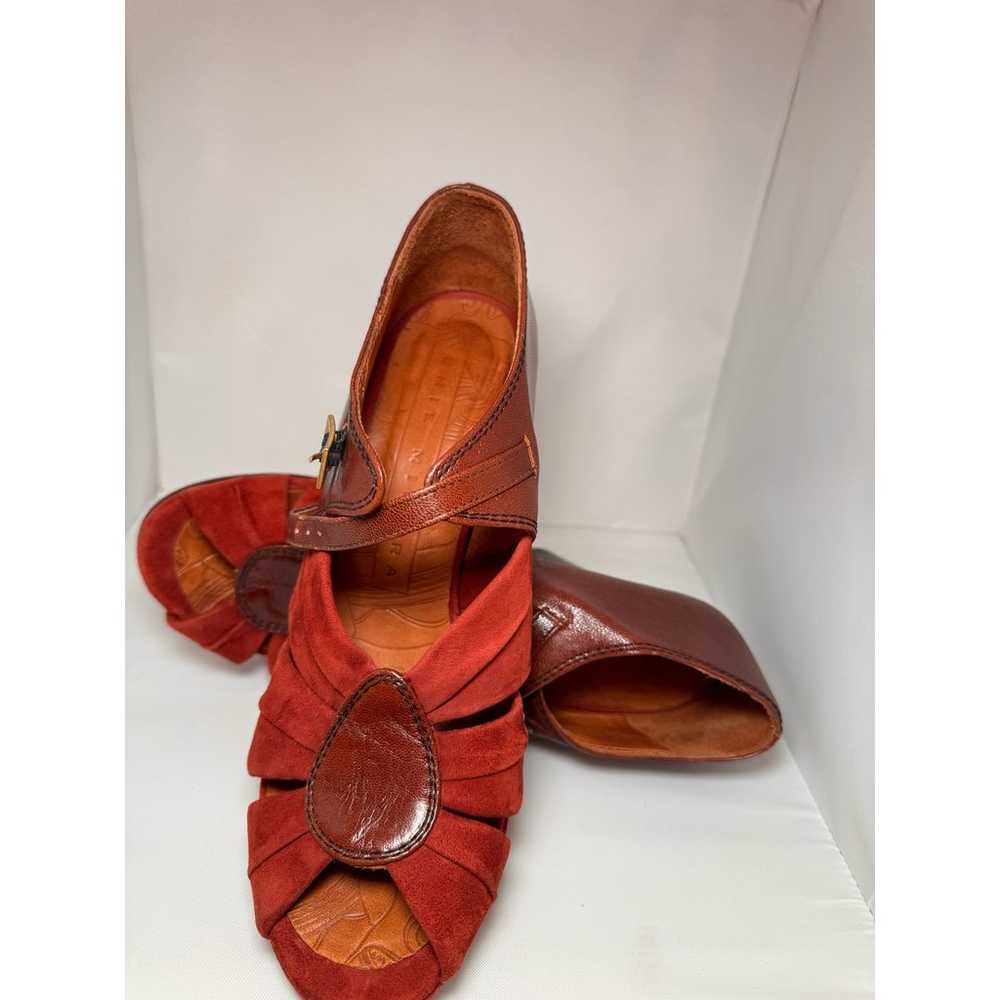 CHIE MIHARA Mixed Leather Mary Jane Pumps size 38… - image 5