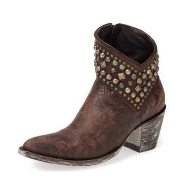 Old Gringo Women's Brown Beaded Block Heel Side Z… - image 1