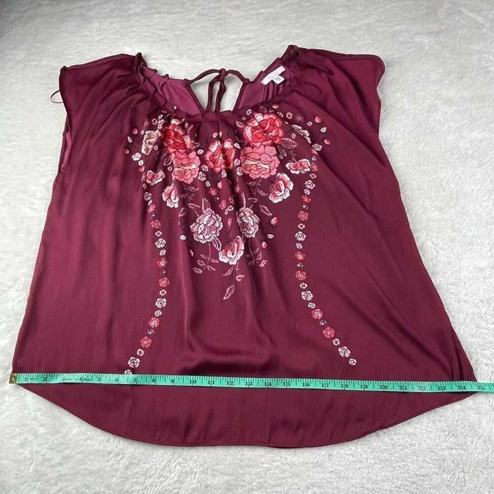 LC Lauren Conrad Floral Top Blouse Womens Sz XL B… - image 8