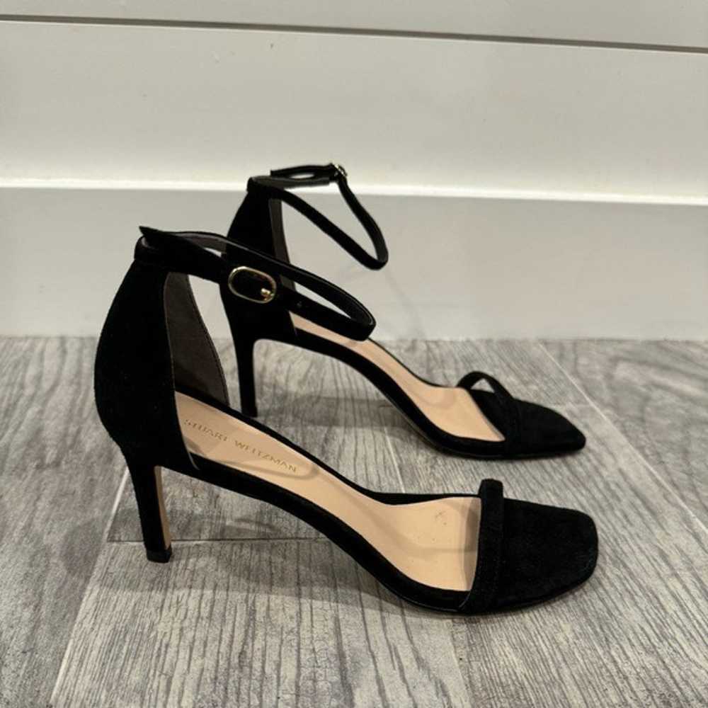 Stuart Weitzman black suede Amelina sandals - image 1