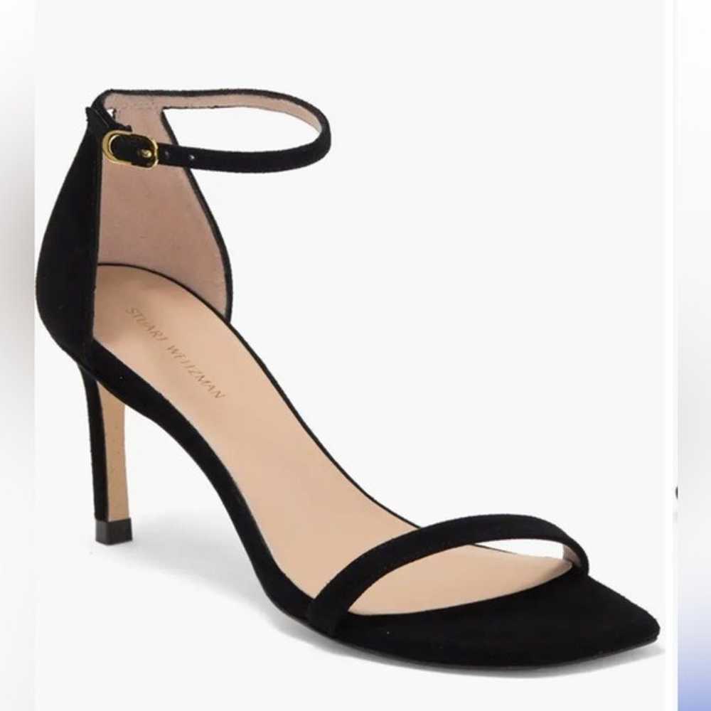 Stuart Weitzman black suede Amelina sandals - image 2