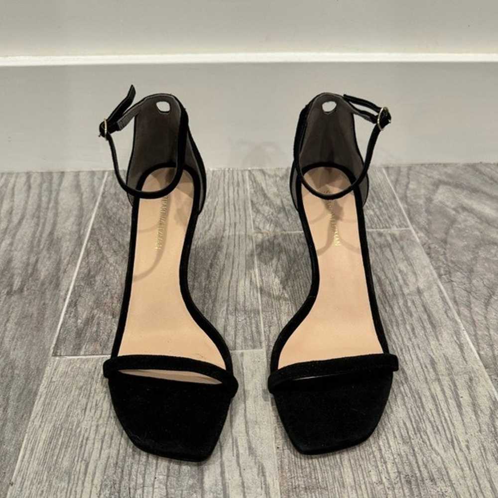 Stuart Weitzman black suede Amelina sandals - image 3