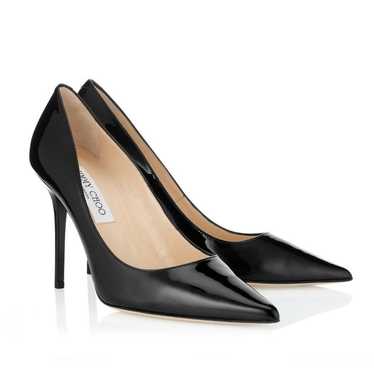 JIMMY CHOO ABEL Patent Leather Pumps Black