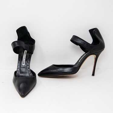 Manolo Blahnik Made In Italy Genuine Leather Ankl… - image 1