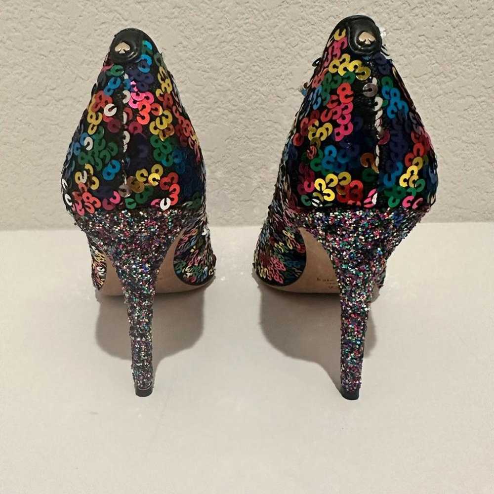 Kate Spade Valerie Rainbow Sequin High Heel Pumps… - image 4