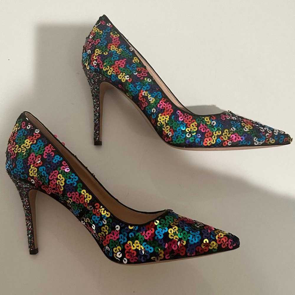 Kate Spade Valerie Rainbow Sequin High Heel Pumps… - image 5