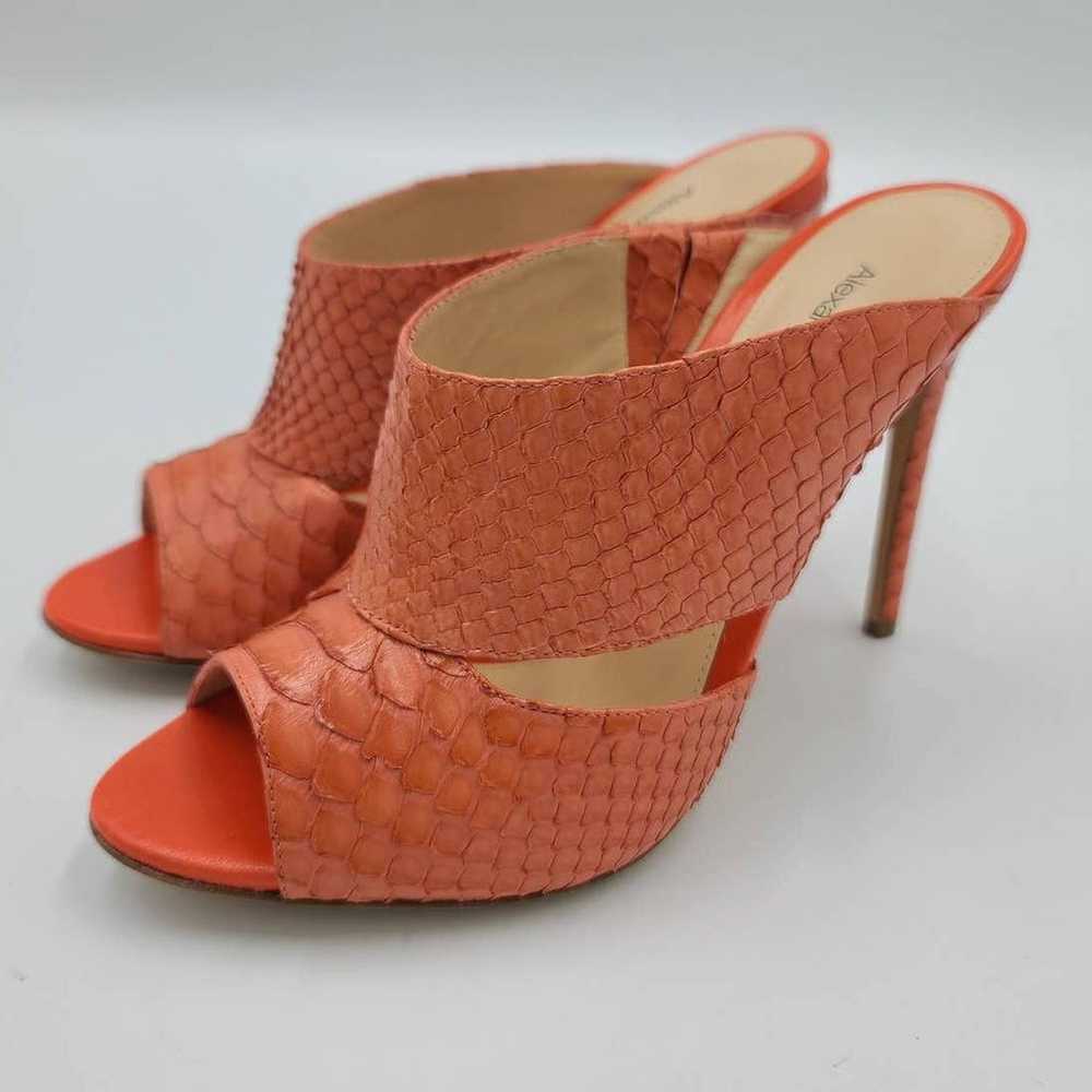 Alexandre Birman Heeled Snakeskin Mules - image 1