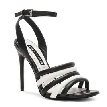 Alice + Olivia Black & White High Heel Sandals