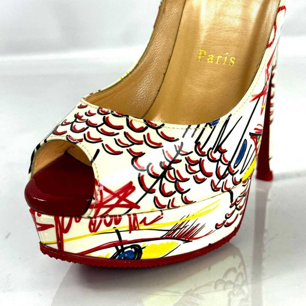 Christian Louboutin Pumps, Pin Heel, Enamel, Mult… - image 10