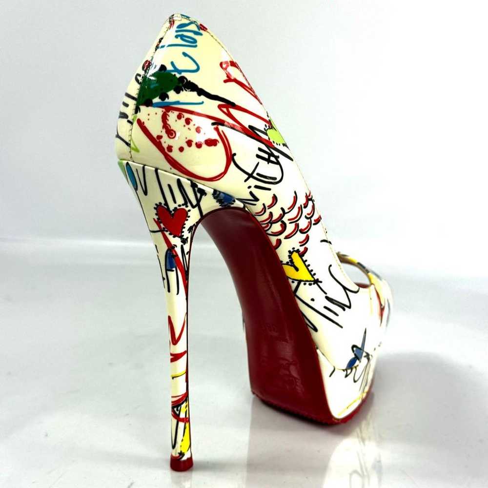 Christian Louboutin Pumps, Pin Heel, Enamel, Mult… - image 8