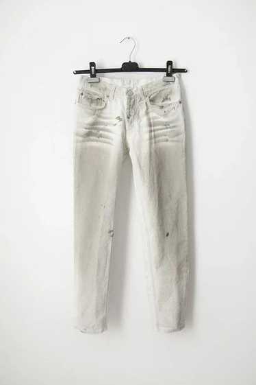 Helmut Lang SS03 white painter denim jeans