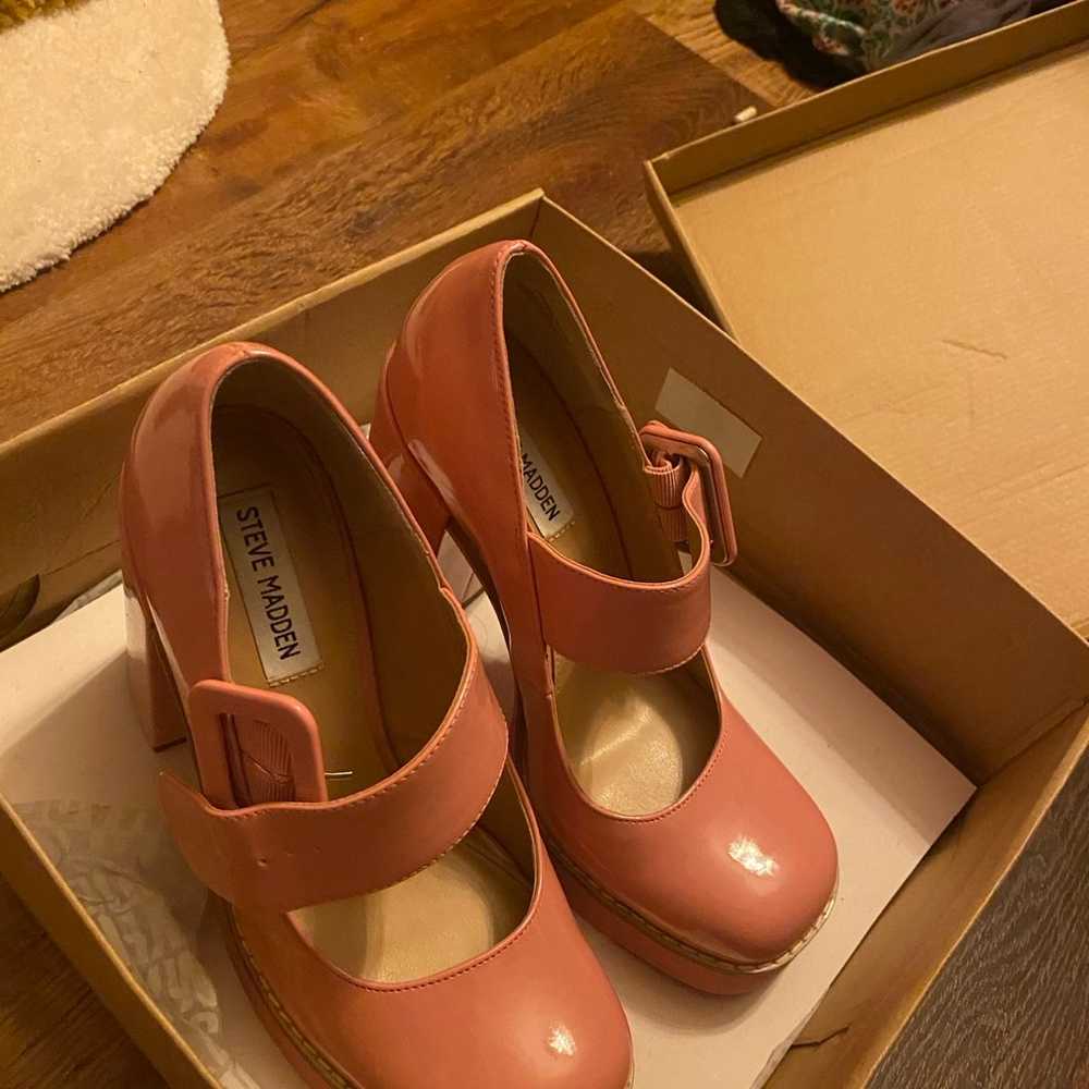 Steve Madden Chunky Heels - PINK - image 4