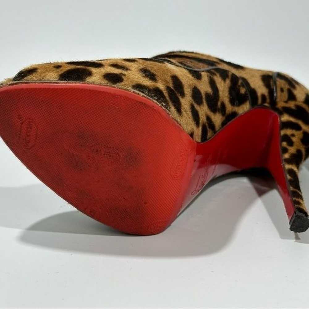 Christian Louboutin Lady Derby Pony Hair Leopard … - image 12