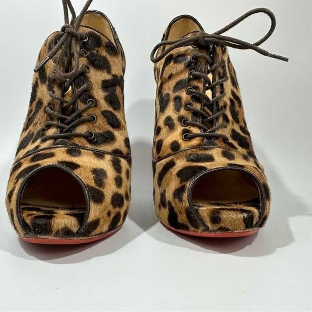 Christian Louboutin Lady Derby Pony Hair Leopard … - image 6