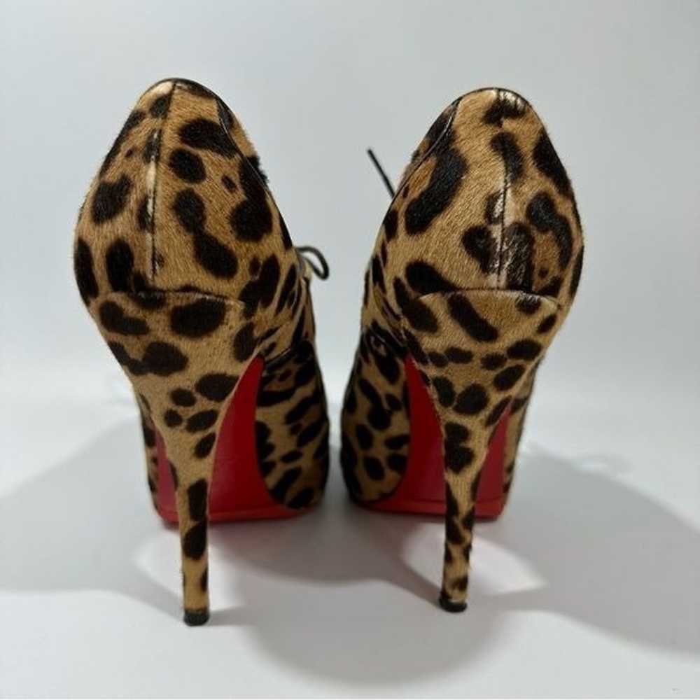 Christian Louboutin Lady Derby Pony Hair Leopard … - image 7