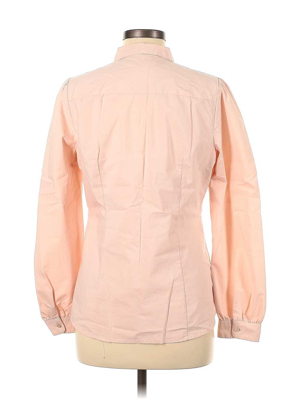 Ann Taylor LOFT Women Pink Long Sleeve Blouse M - image 2