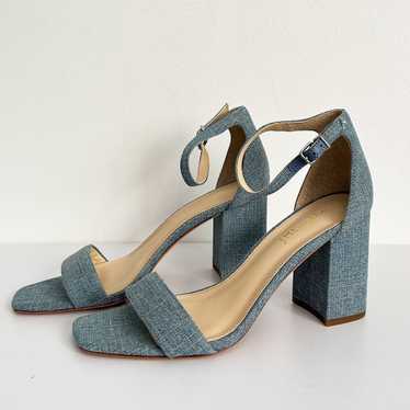 J. Mclaughlin Esme Denim Block Heels Blue Size 9