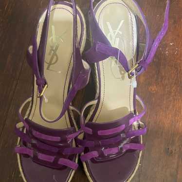 Yves Saint Laurent purple espadrilles size 40 NWOT - image 1